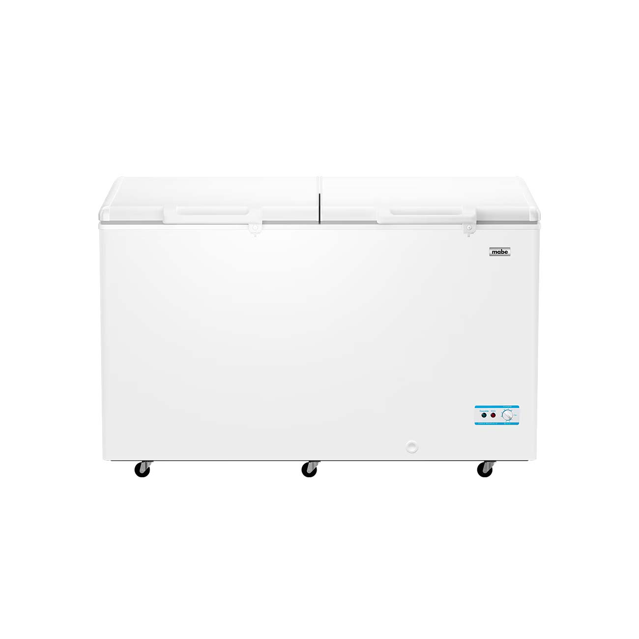 Congelador mabe 15 p3 horizontal 2 puertas blanco