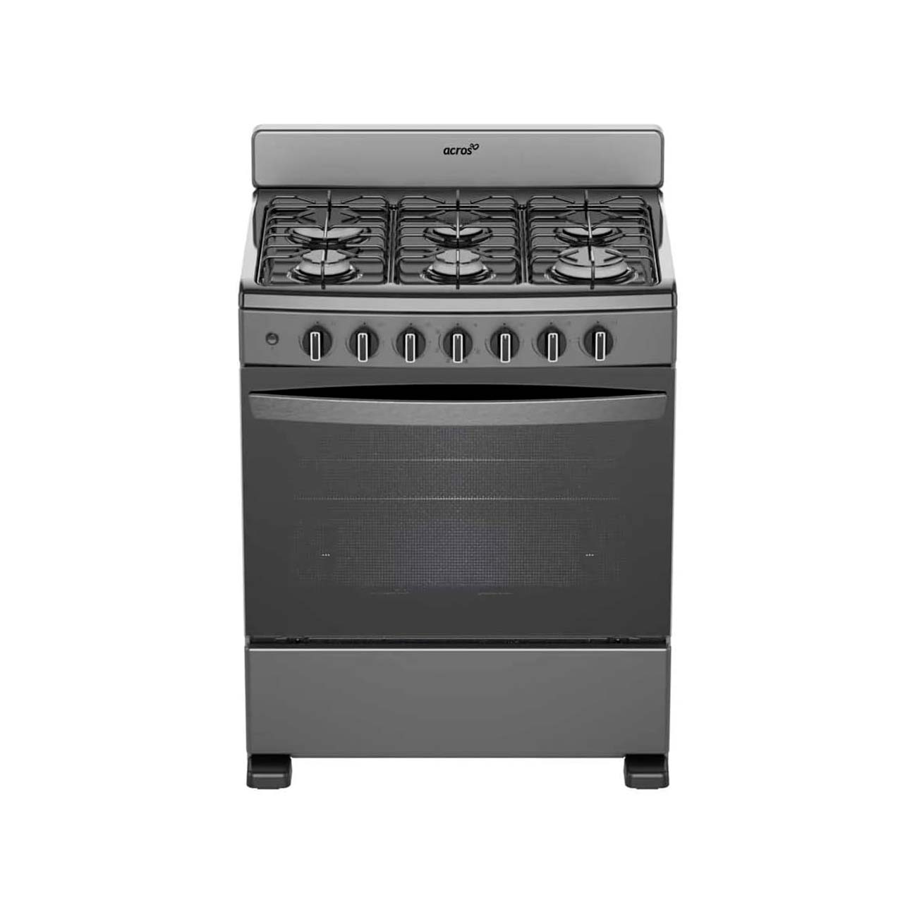 Estufa acros AFR2110G 30 pulgadas titanio con cubierta negra 76 cm