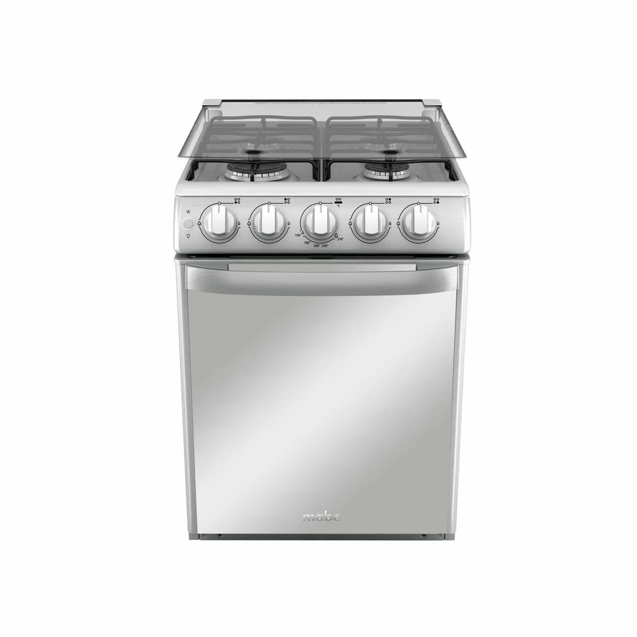 Horno parrilla 20 pulgadas plata mercury 50 cm