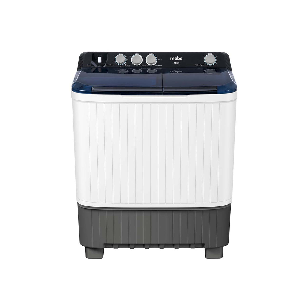 Lavadora mabe LMDX8124HBABO 18 kg 2 tinas semiautomatica blanca