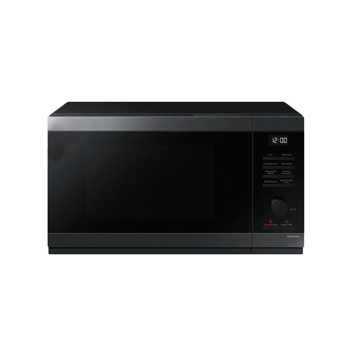 Horno de microondas samsung 1.1 p3 negro acero inoxidable grill fry