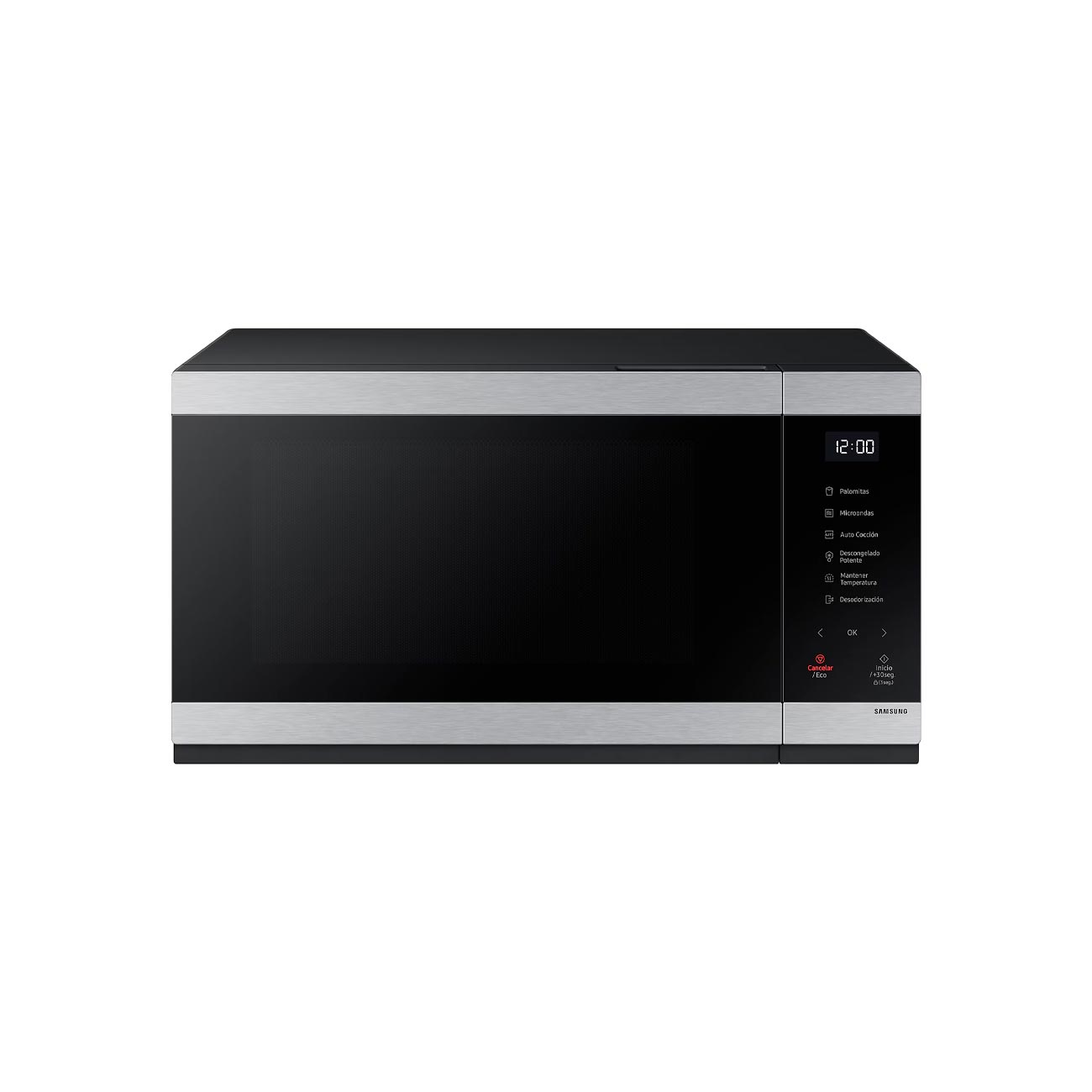 Horno de microondas samsung 1.4 p3 acero inoxidable power defrost