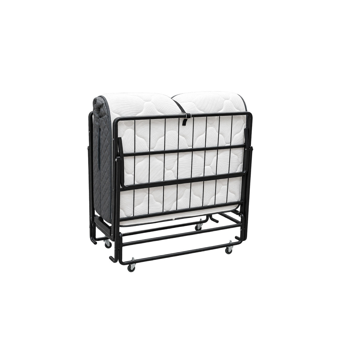 Catre modelo 541  individual color negro con colchon