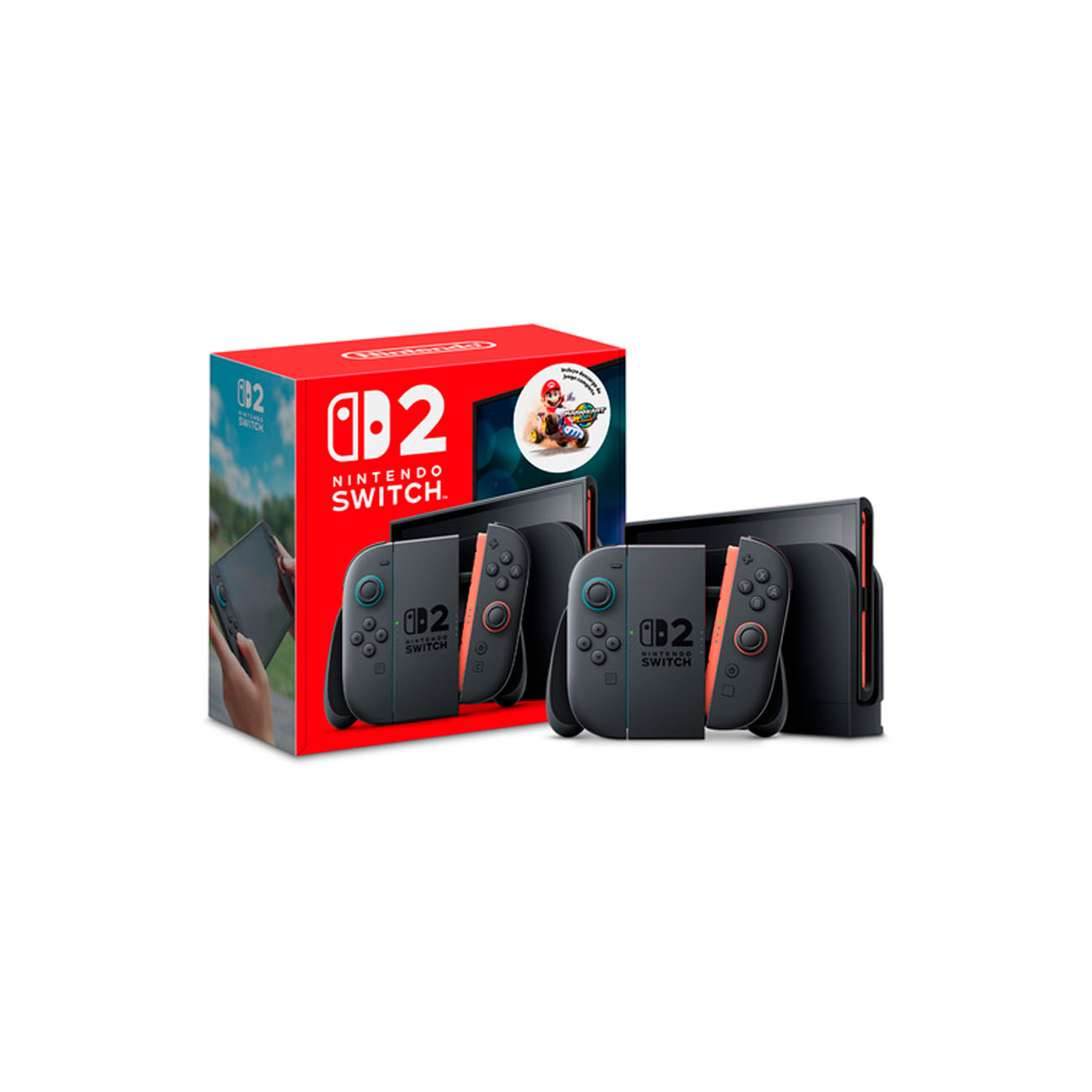 CONSOLA HIBRIDA NINTENDO SWITCH 2 DE 256 GB, INCLUYE VIDEOJUEGO DESCARGABLE MARIO KART WORLD,V.Inter