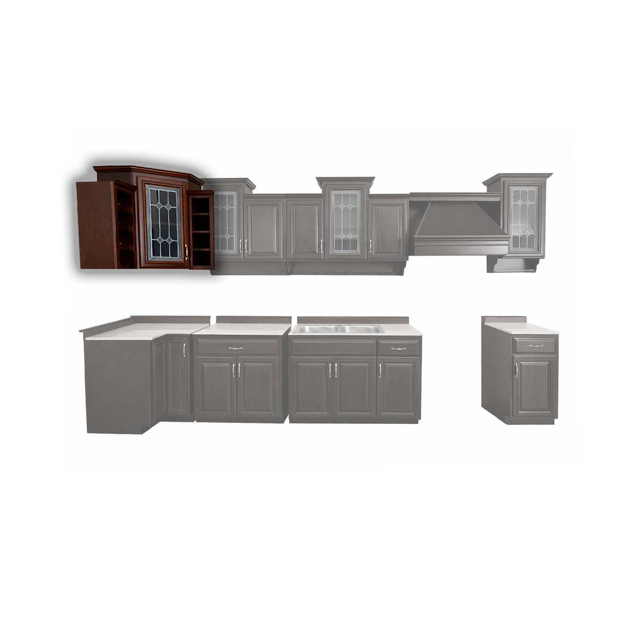 Esquinero modelo Valencia 83  x 83 cm