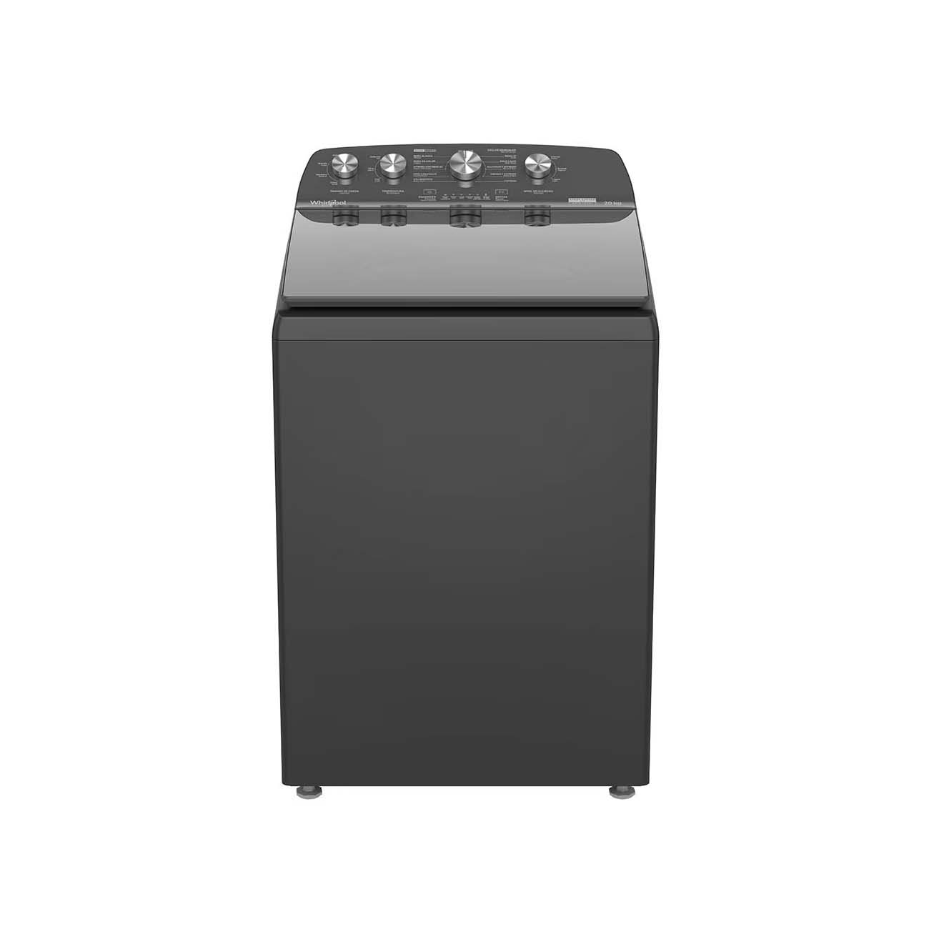 Lavadora whirlpool 20 kgs gris xpert system agitador
