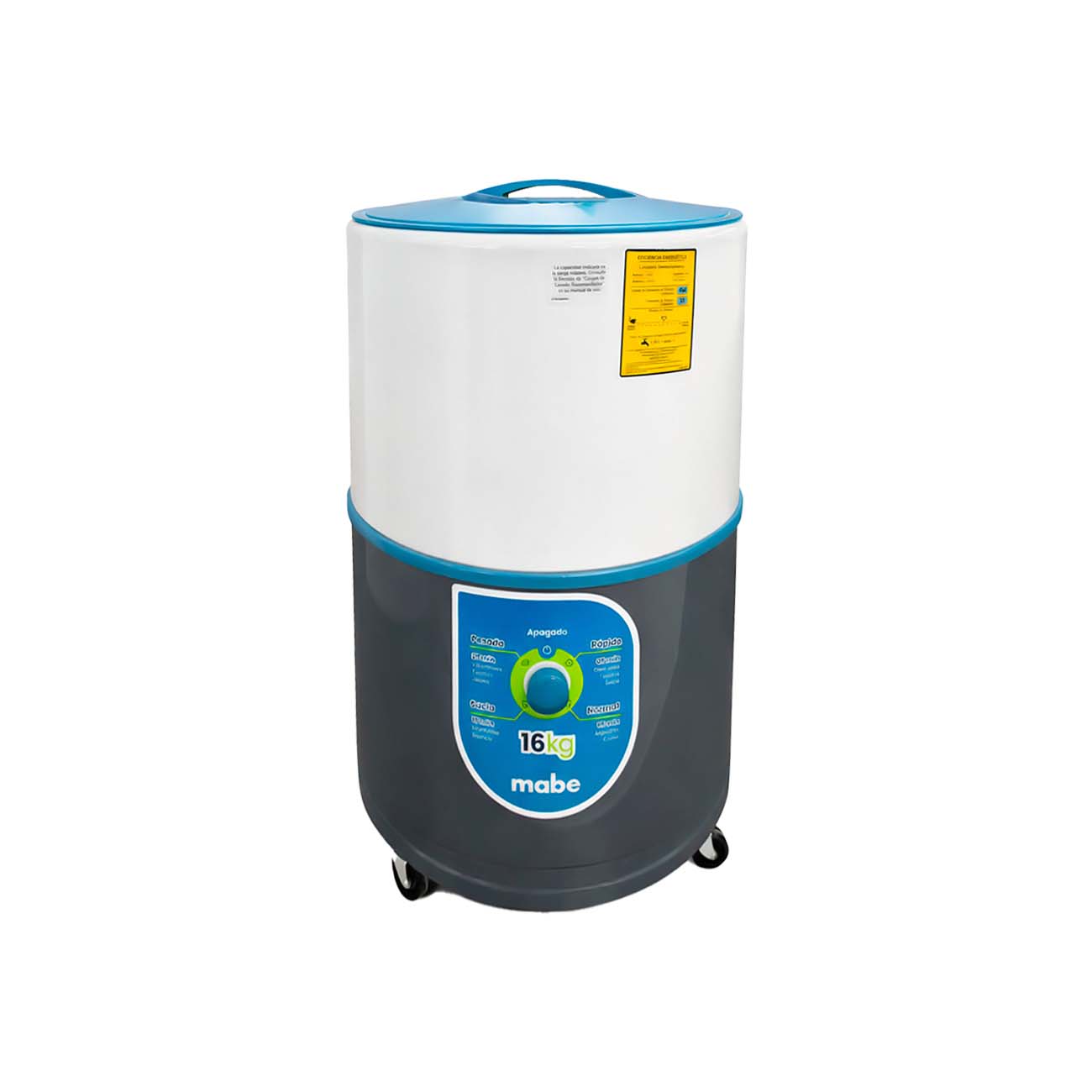 Lavadora mabe redonda manual 16 kg azul