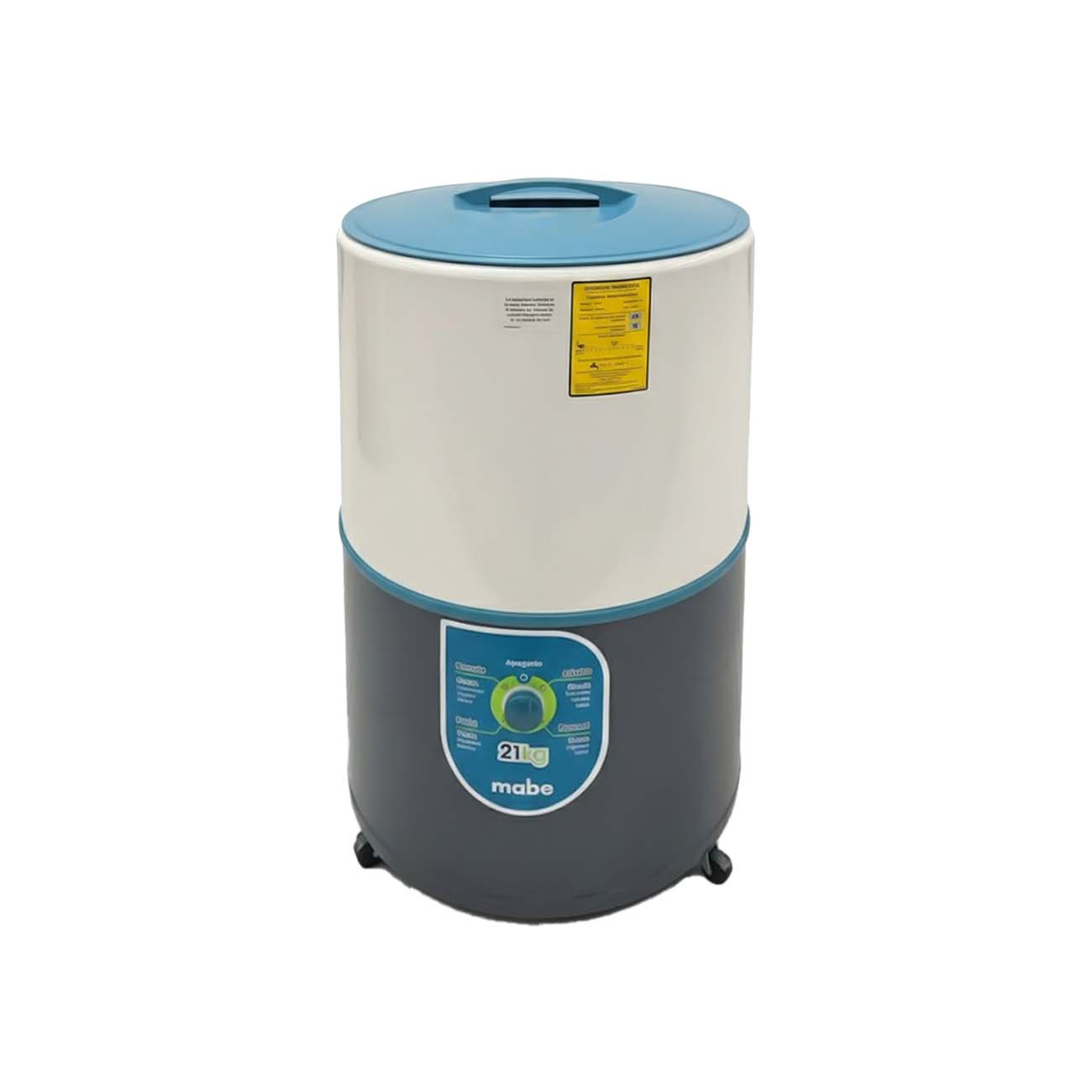 Lavadora mabe redonda manual 21 kg azul