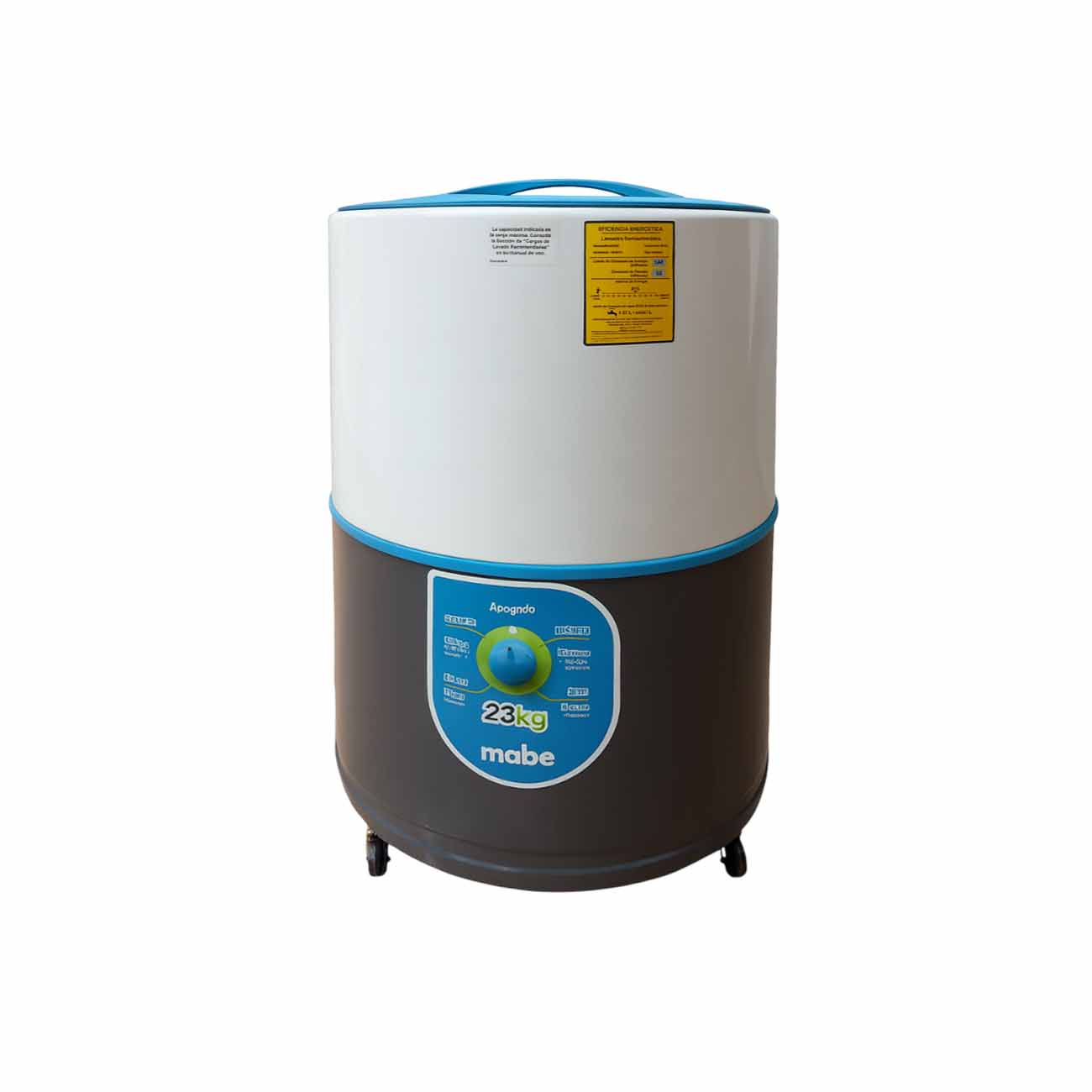 Lavadora mabe redonda manual 23 kg azul