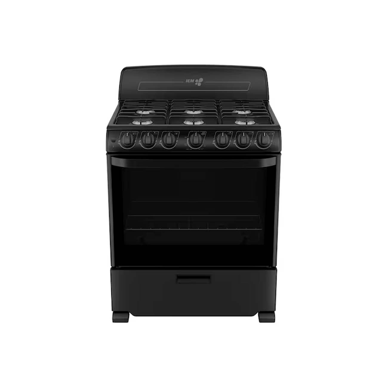 Estufa iem 30 pulgadas negra 76 cm
