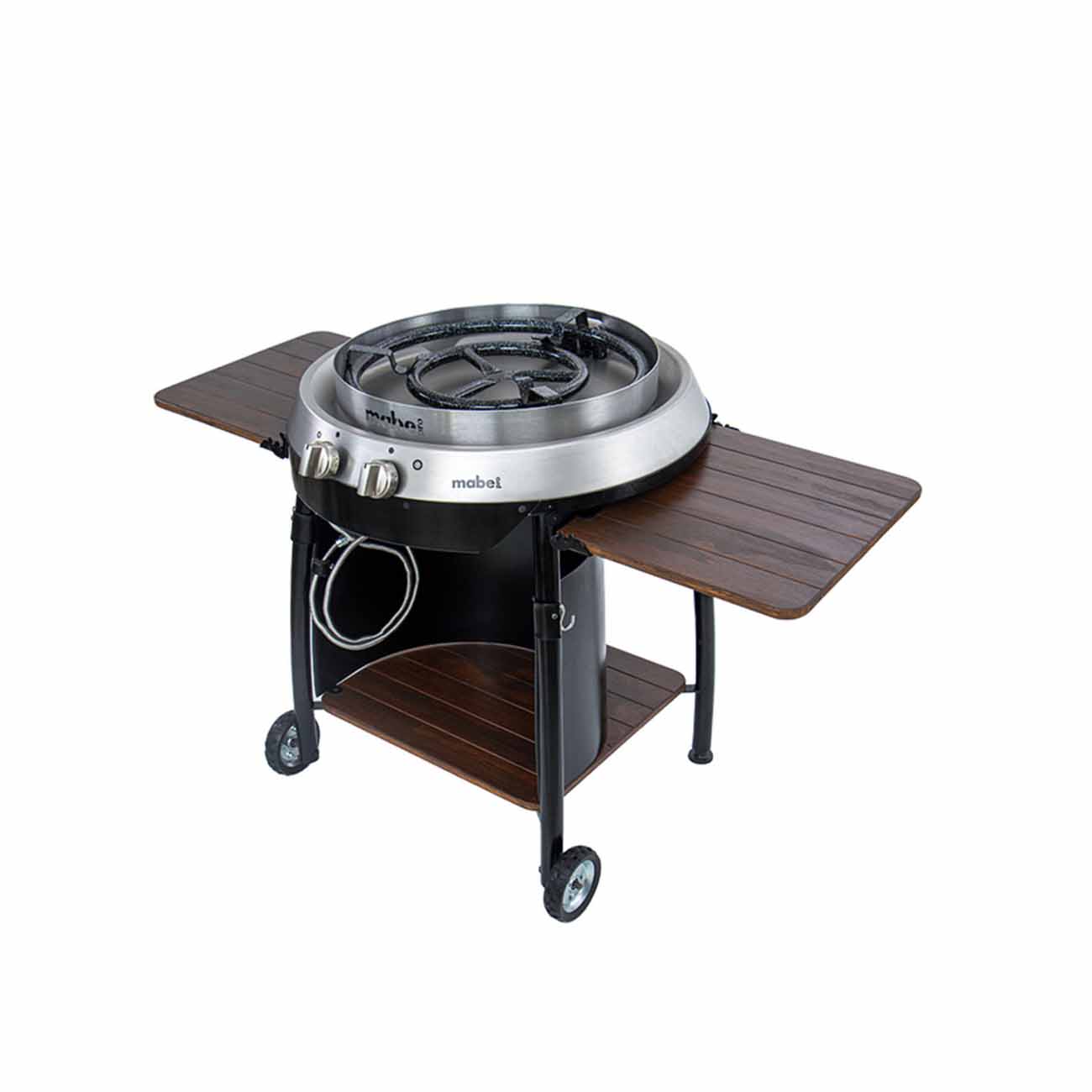 Parrilla mabe 76  cm sistema de coccion al aire libre acero inoxidable gas