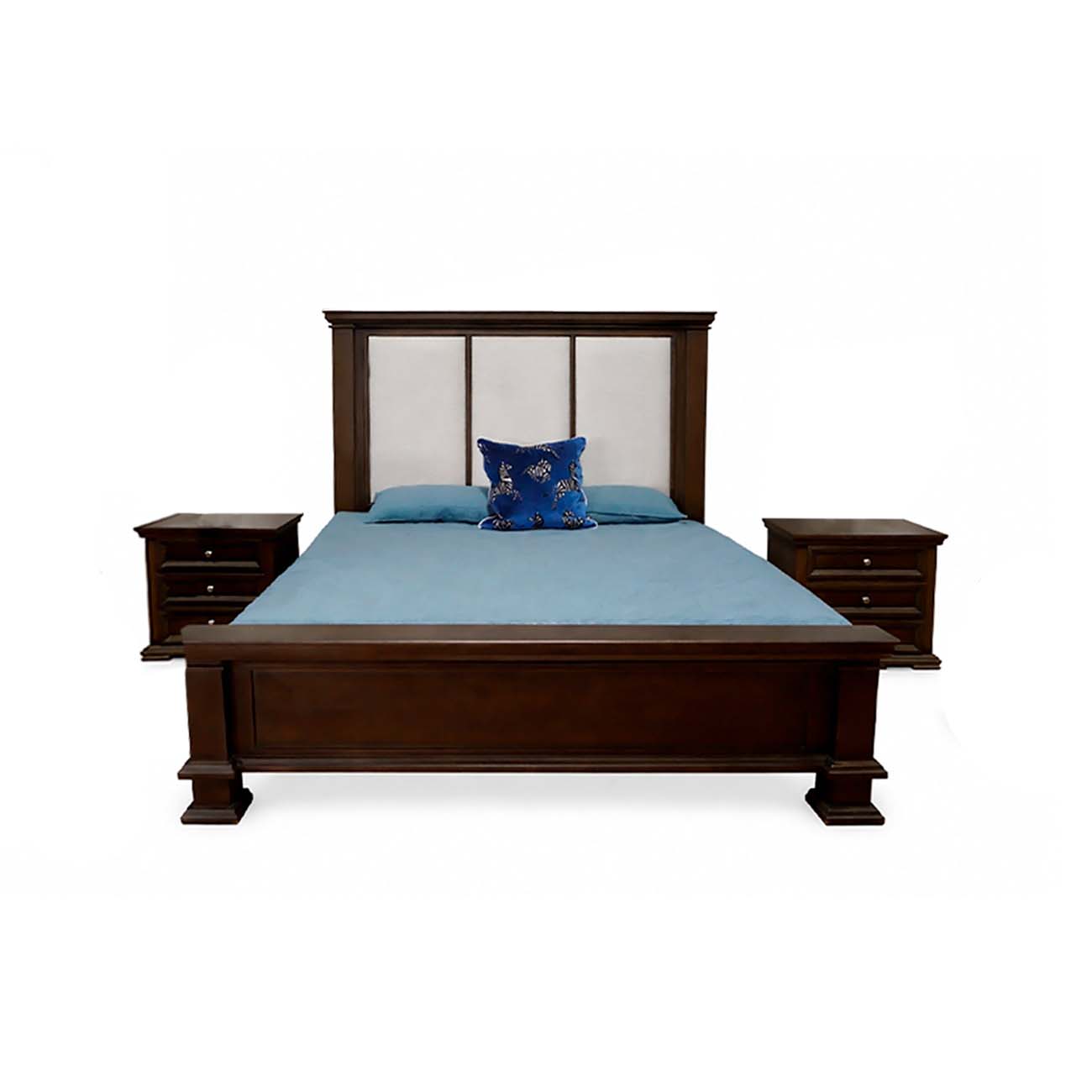 Recamara con DEFECTO SIN GARANTIA formada de cama ks con 2 buros