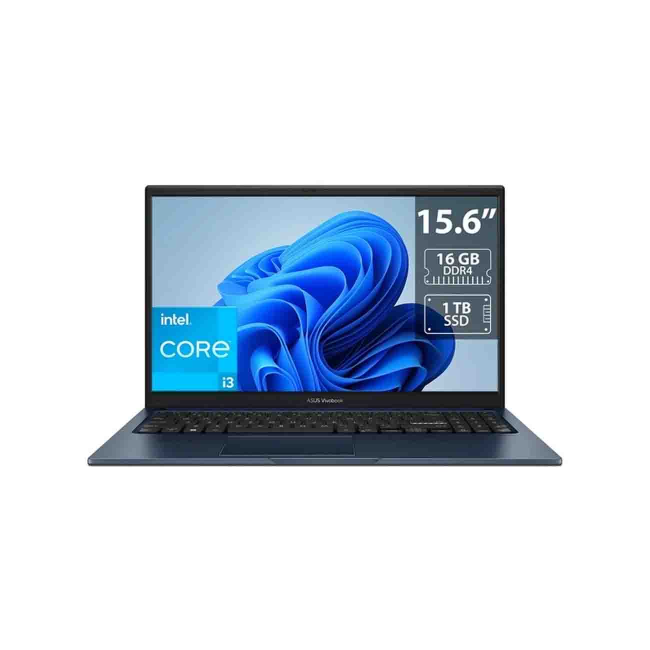LAPTOP ASUS VIVOBOOK Ci3 1315U (HASTA 4.5 GHZ), 16 GB DDR4, SSD 1 TB, 15.6" LED, W11H