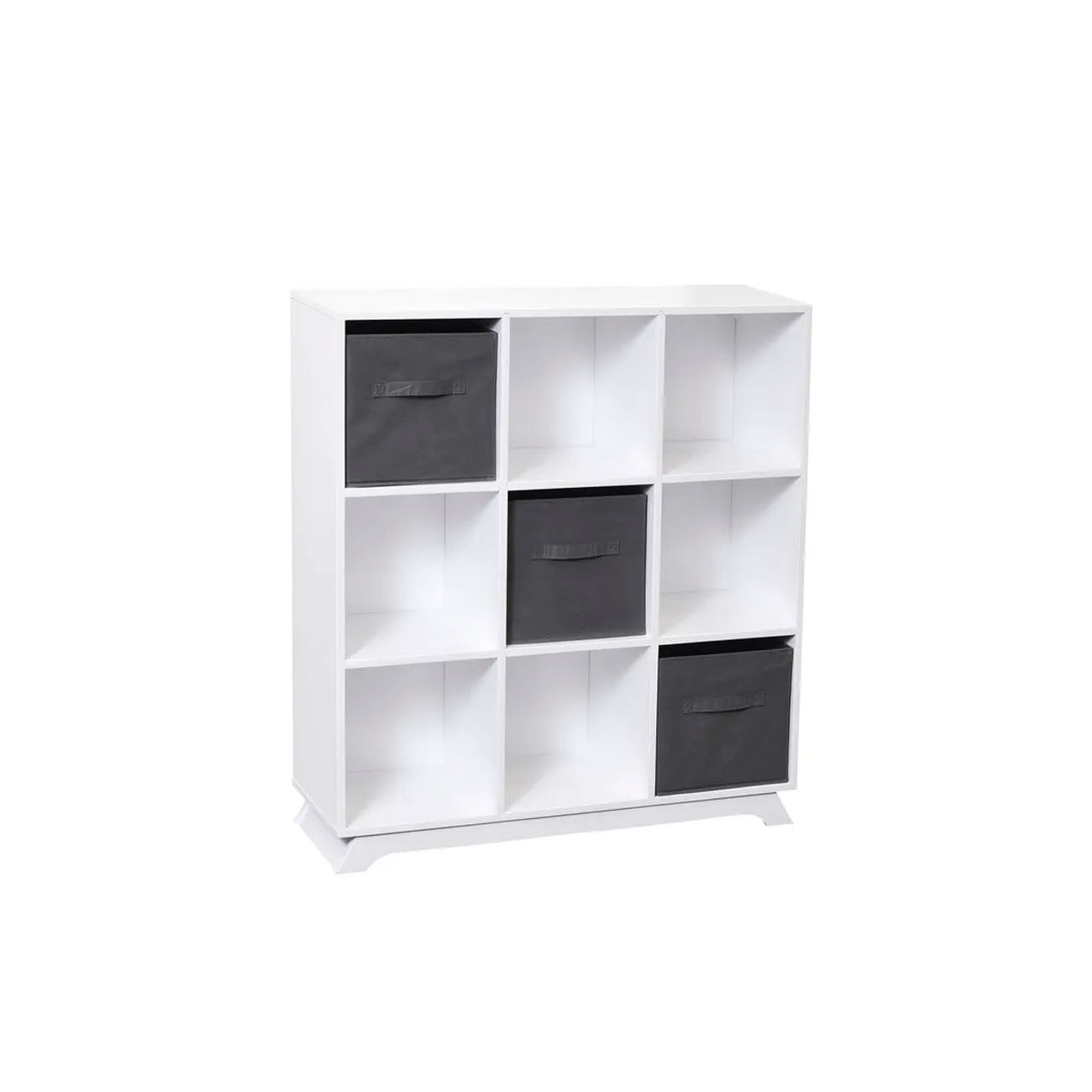 Organizador moderno de 9 espacios en color blanco