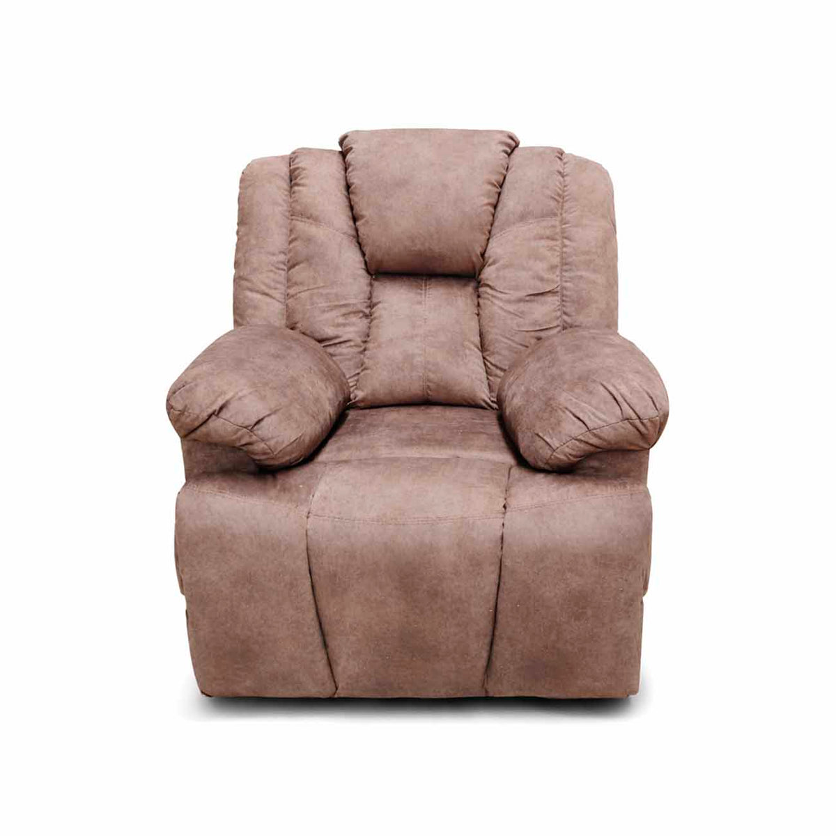 Reclinable River Down color beige de gatillo con masaje