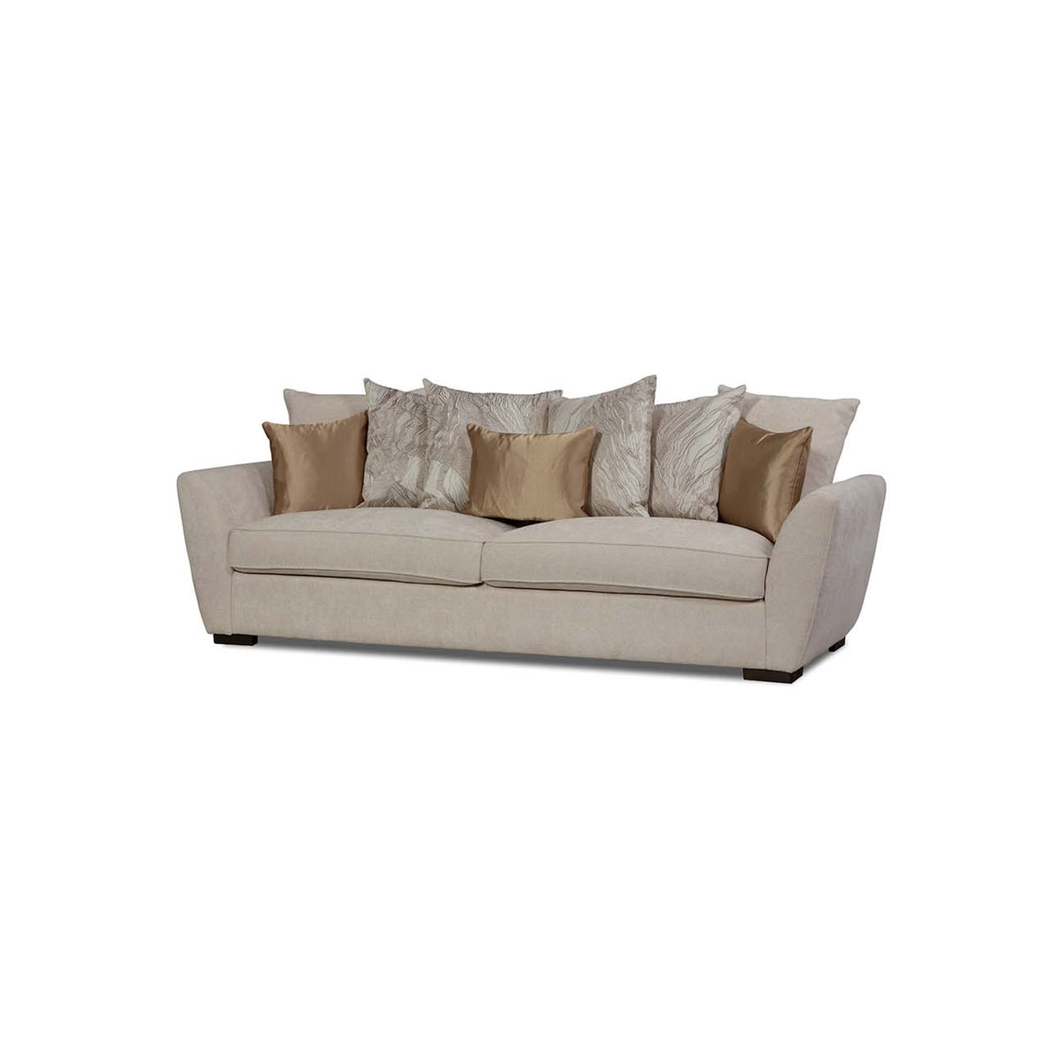 Sala 3-2 Jazmin color beige con cojines decorativos