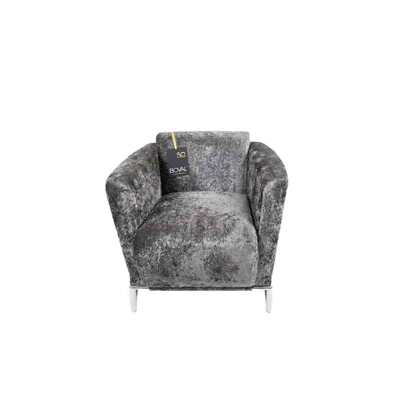Sillon de estancia modelo Modi tela Leto dark grey