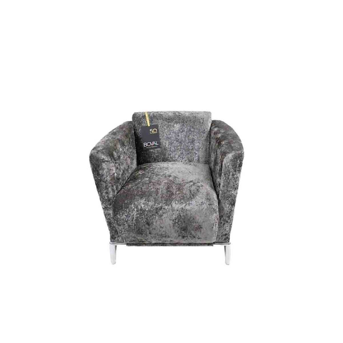 Sillon de estancia modelo Modi tela Leto dark grey