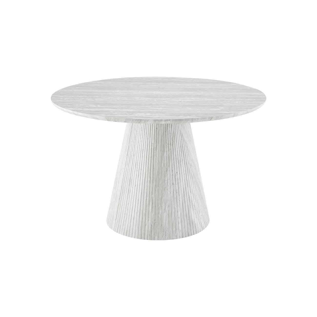 Mesa comedor Dublin circular color blanco