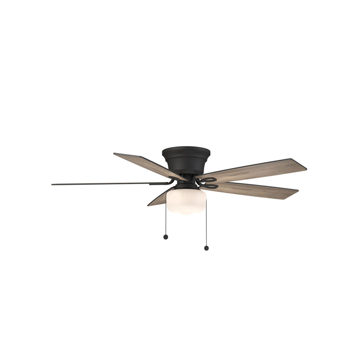 VENTILADOR 5 ASPAS COLOR NOGAL CON LUZ