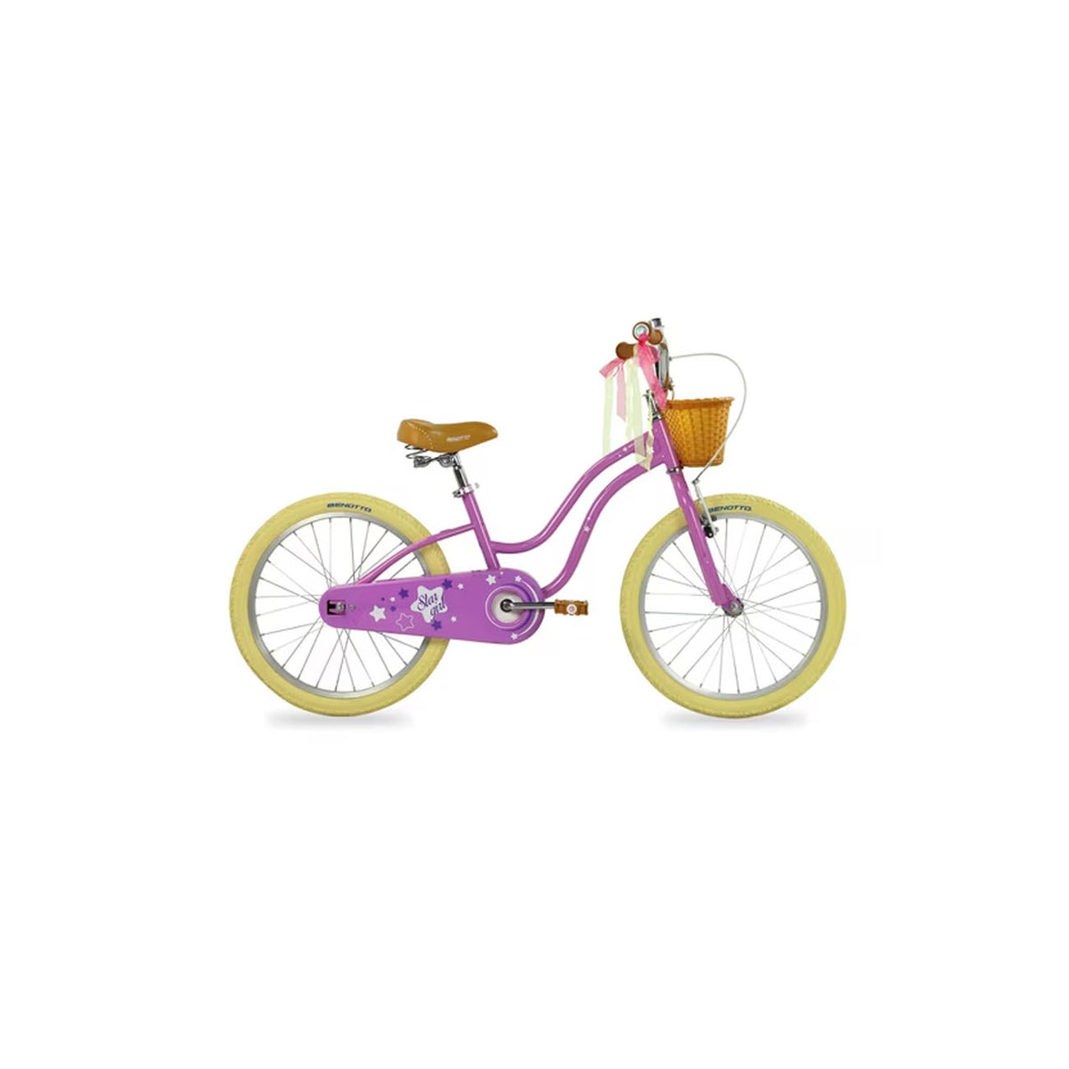 BICICLETA BENOTTO BMX STAR GIRL R20 1V. NIÑA FRENOS V/CONTRAPEDAL ACERO MORADO TALLA:UN MARCA BENOTT