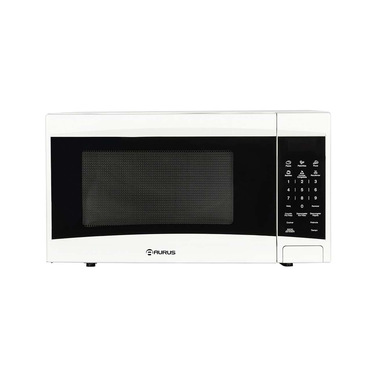 Horno de microondas aurus 1.1 p3 blanco espejo negro
