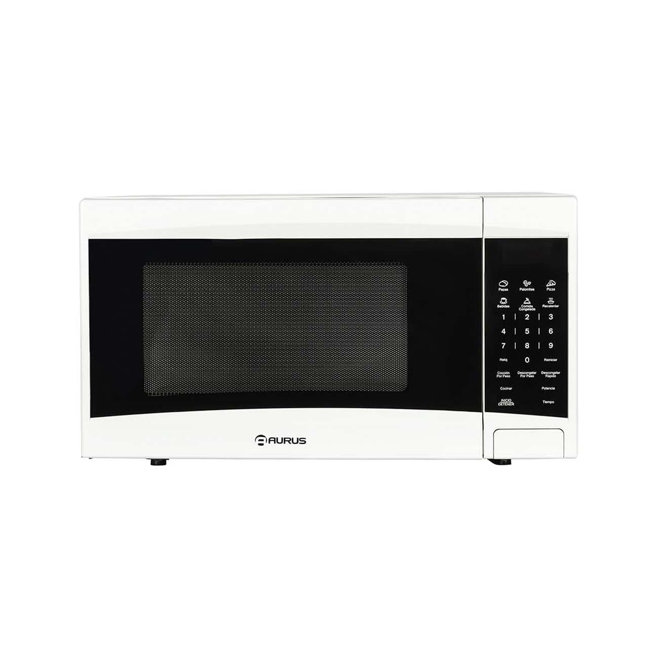 Horno de microondas aurus 1.1 p3 blanco espejo negro