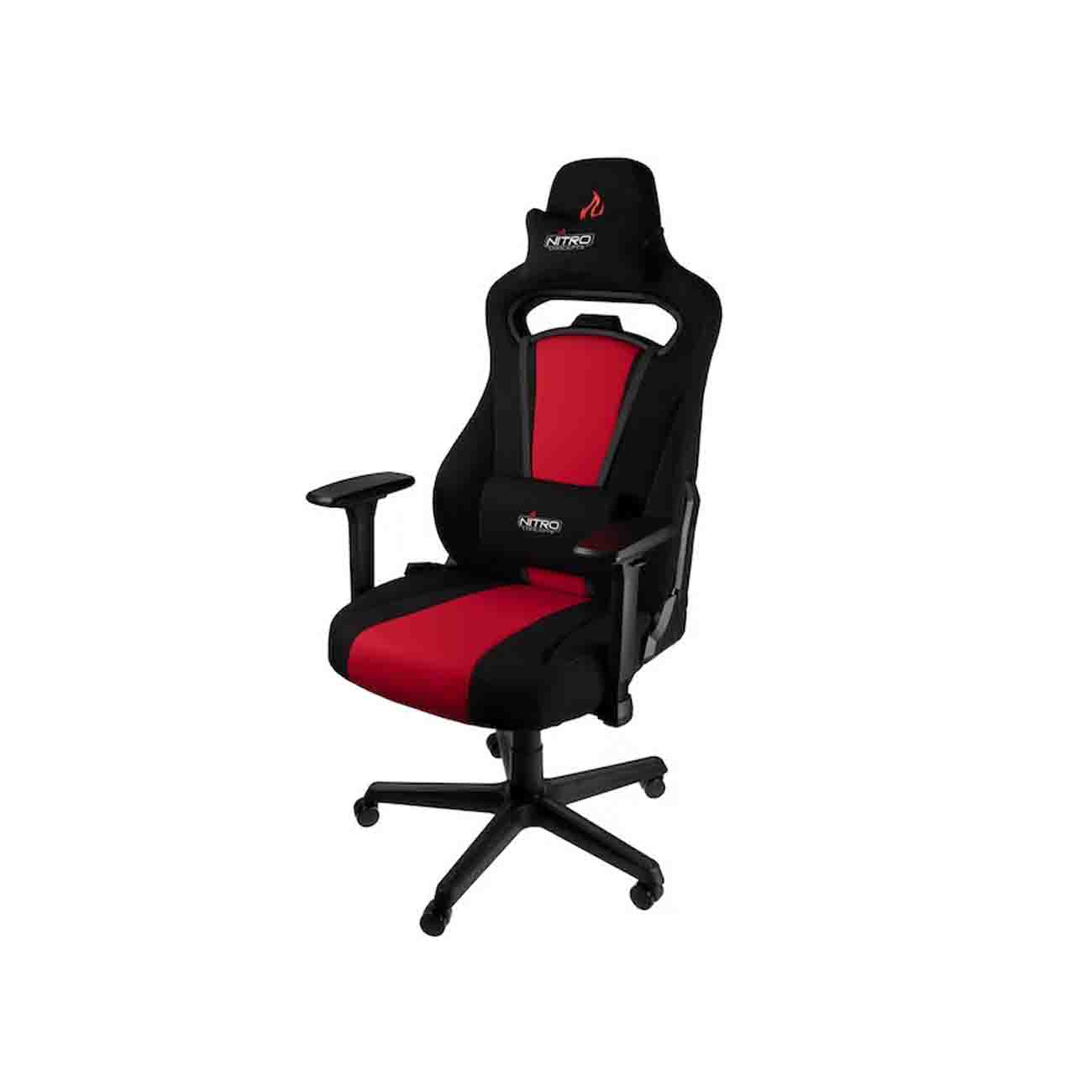 NITRO CONCEPTS SILLA GAMER E250 HASTA 125 KG NEGRO/ROJO