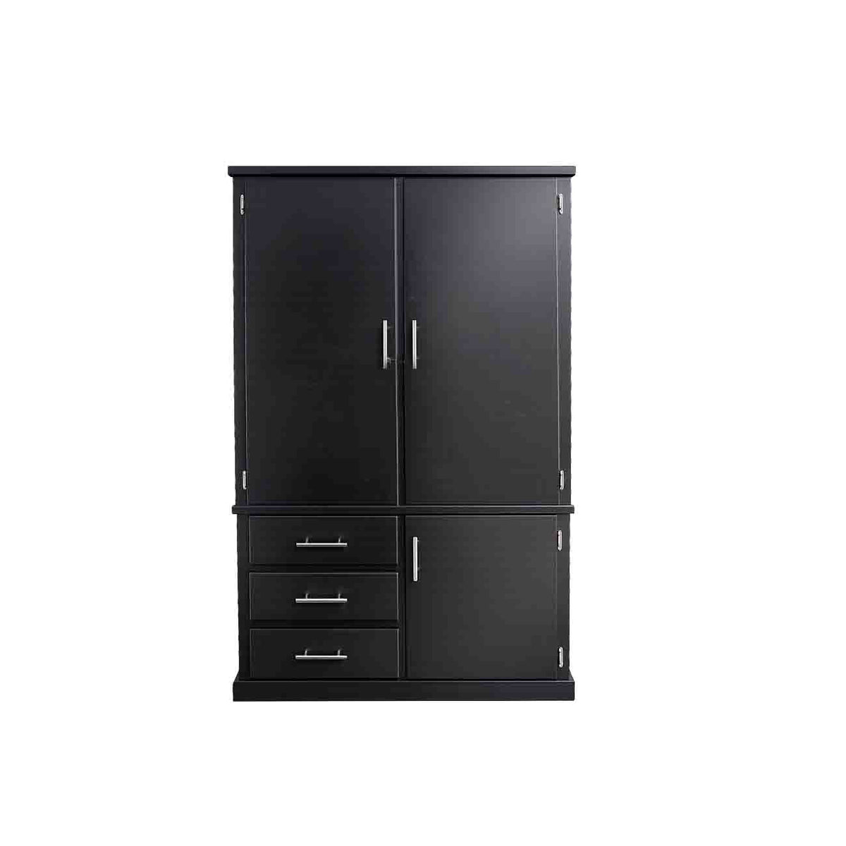 Closet con 3 cajones color chocolate
