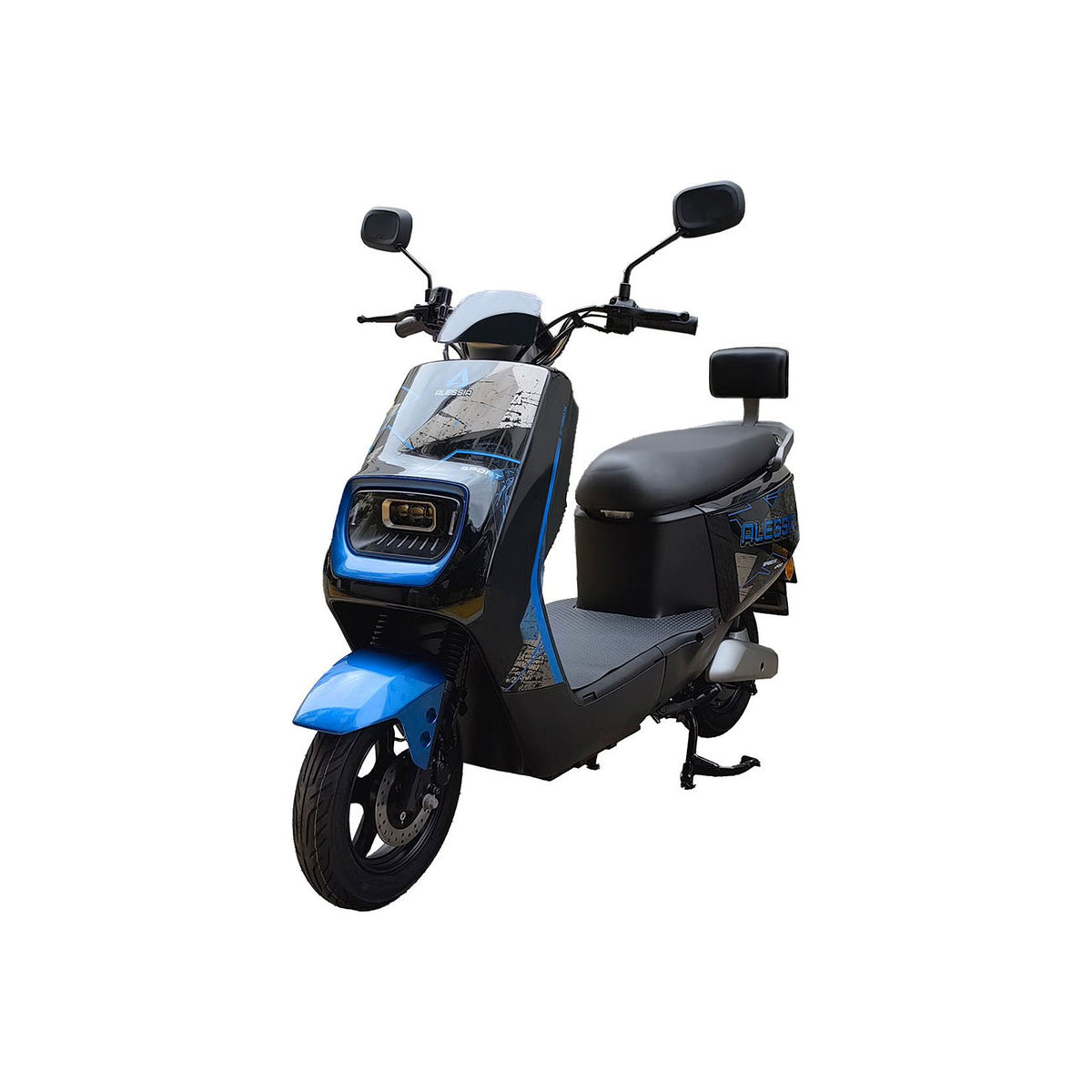 BICICLETA ELECTRICA CON RESPALDO MARCA ALESSIA SPEED AZUL MOTOR 800W BAT: 72V/20Ah