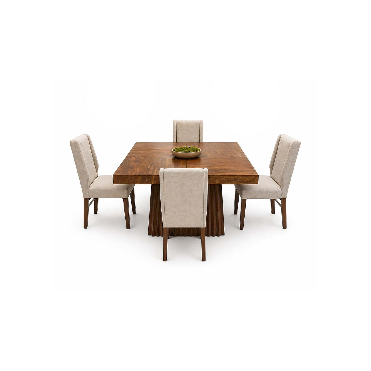 Comedor Carper de 4 sillas color parota