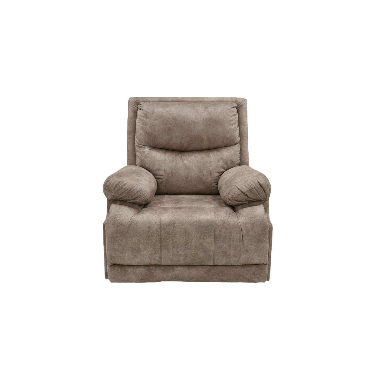 Reclinable Ozzie color beige de gatillo con masaje