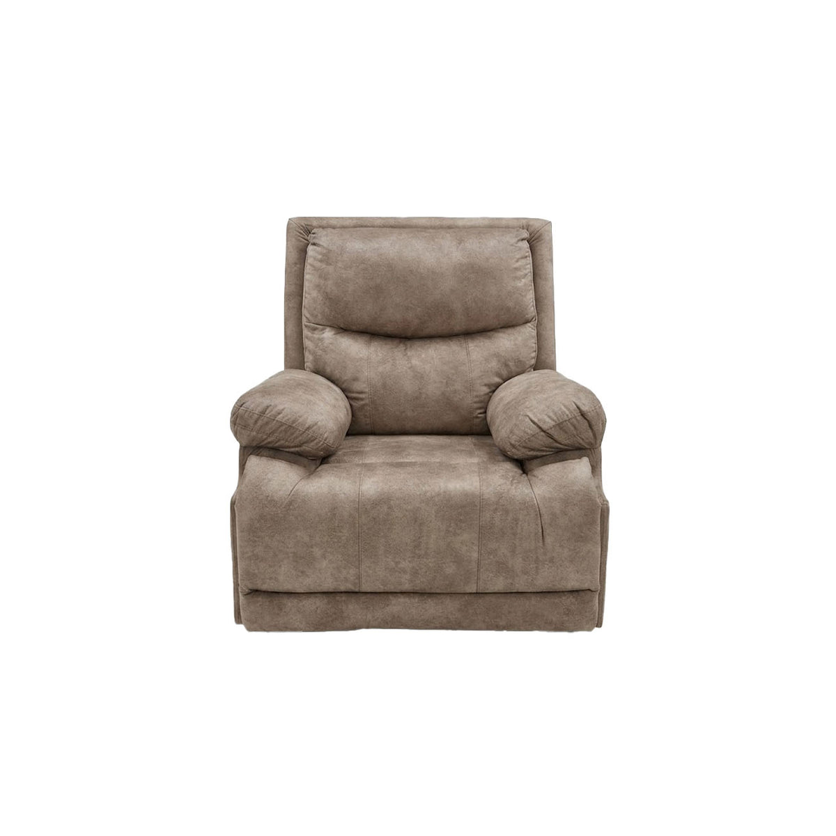 Reclinable Ozzie color beige de gatillo con masaje