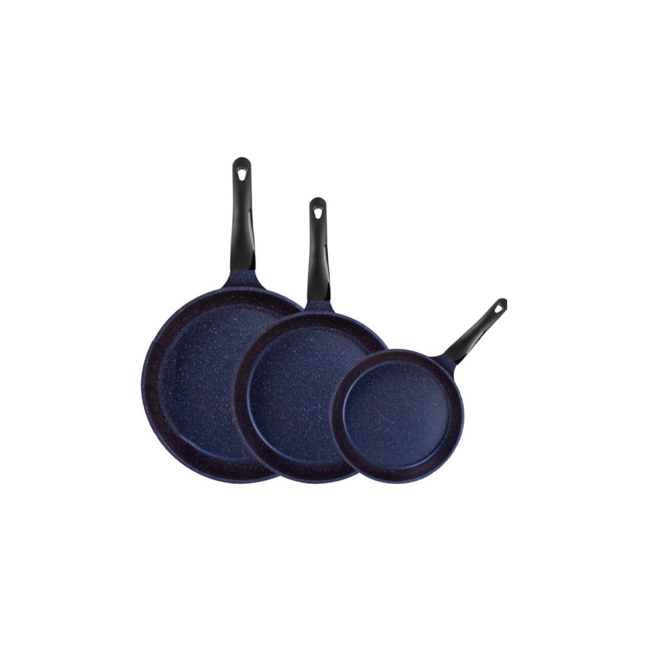 JUEGO DE SARTENES 3 PZAS MARMOL BLUE