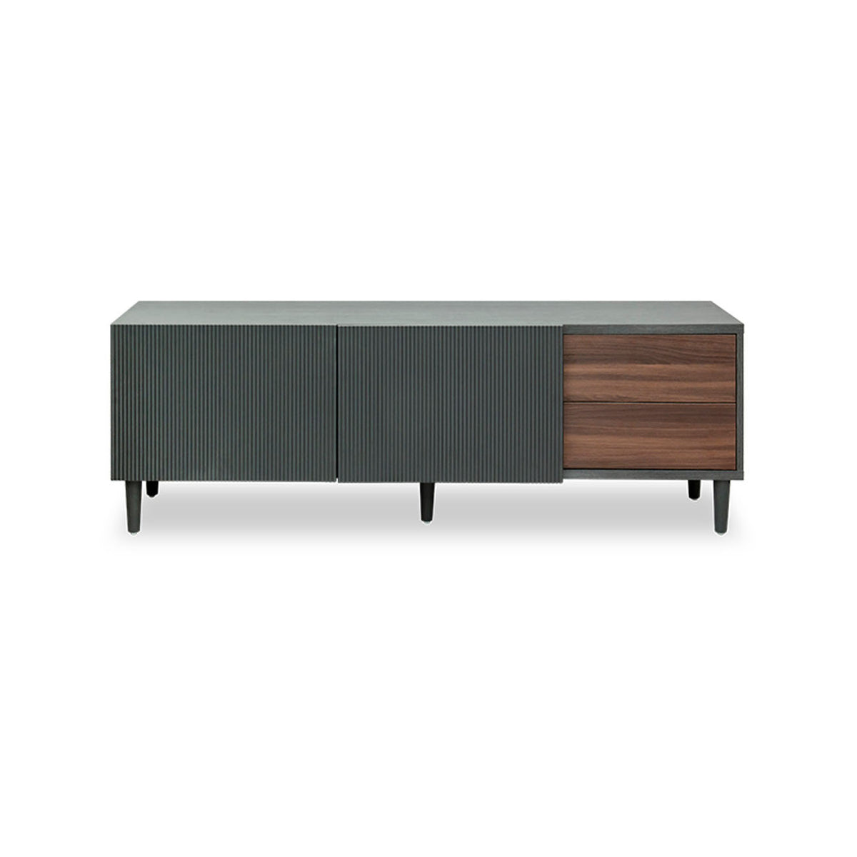 Mueble para TV modelo Entu color gris oxford con nogal