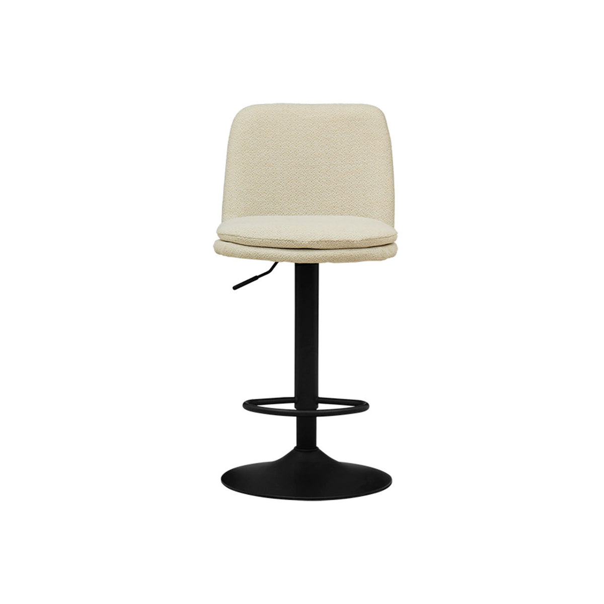 Banco de bar modelo Volk en tela color beige