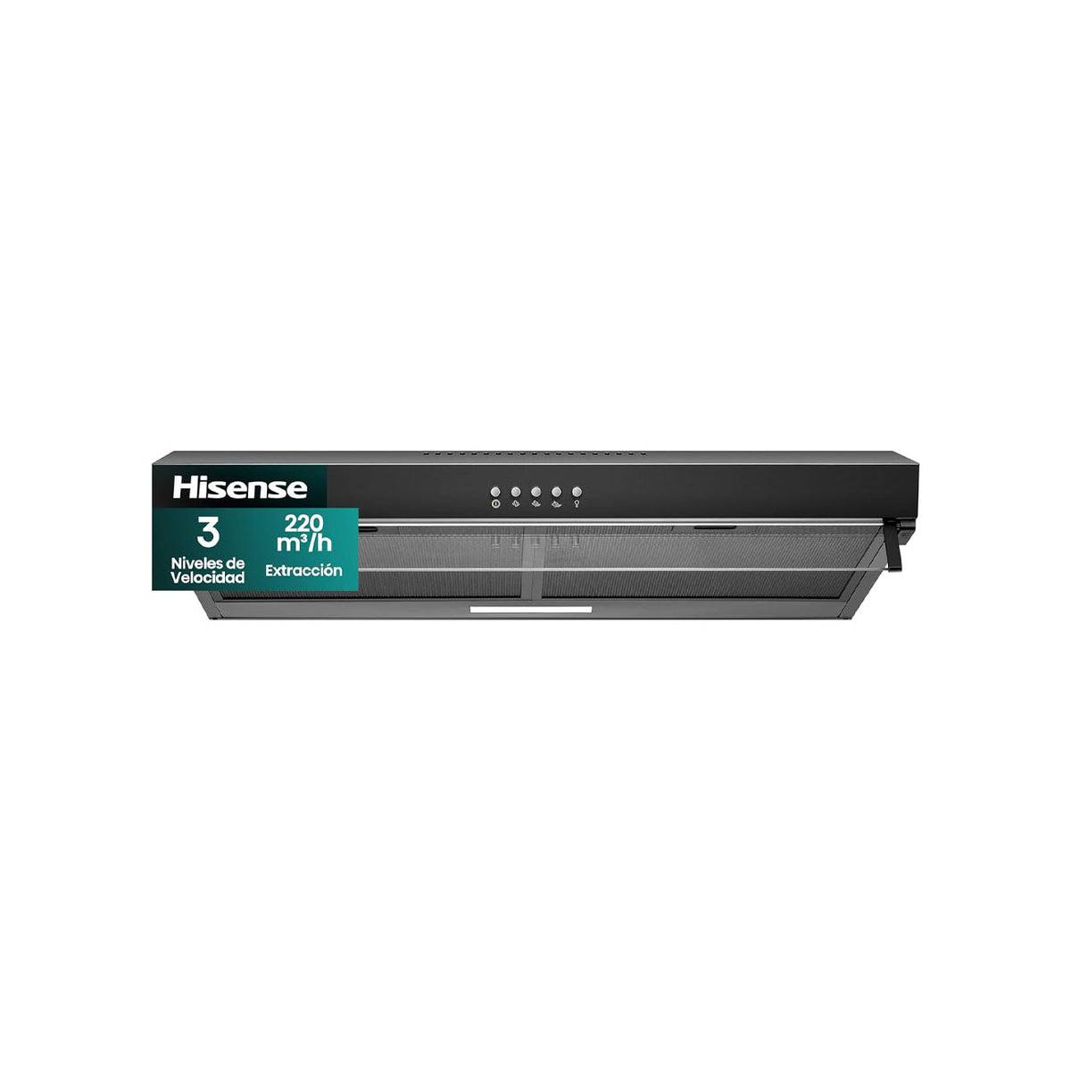Campana hisense de pared 76 cm acero inoxidable