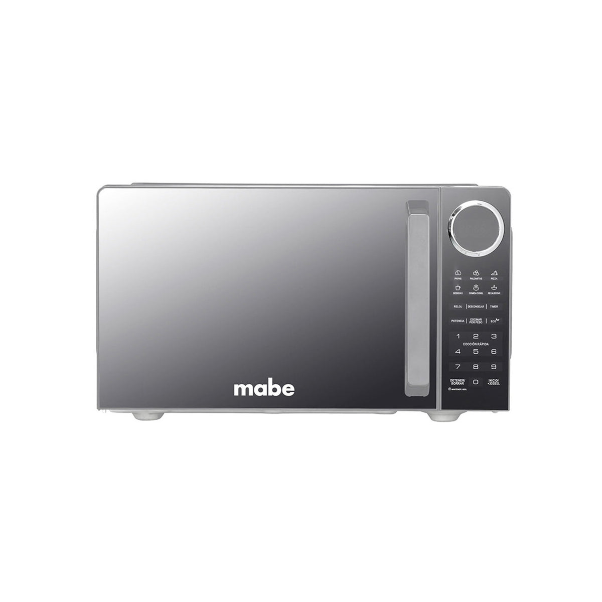 Horno de microondas mabe 0.9 p3 silver acabado espejo
