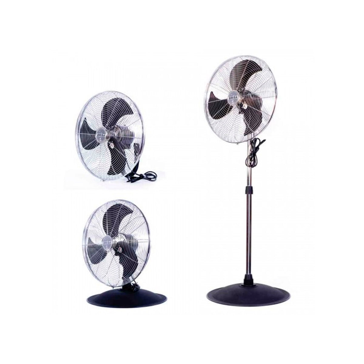 Ventilador oscilatorio brisa 20 pulgadas 3 velocidades metalico