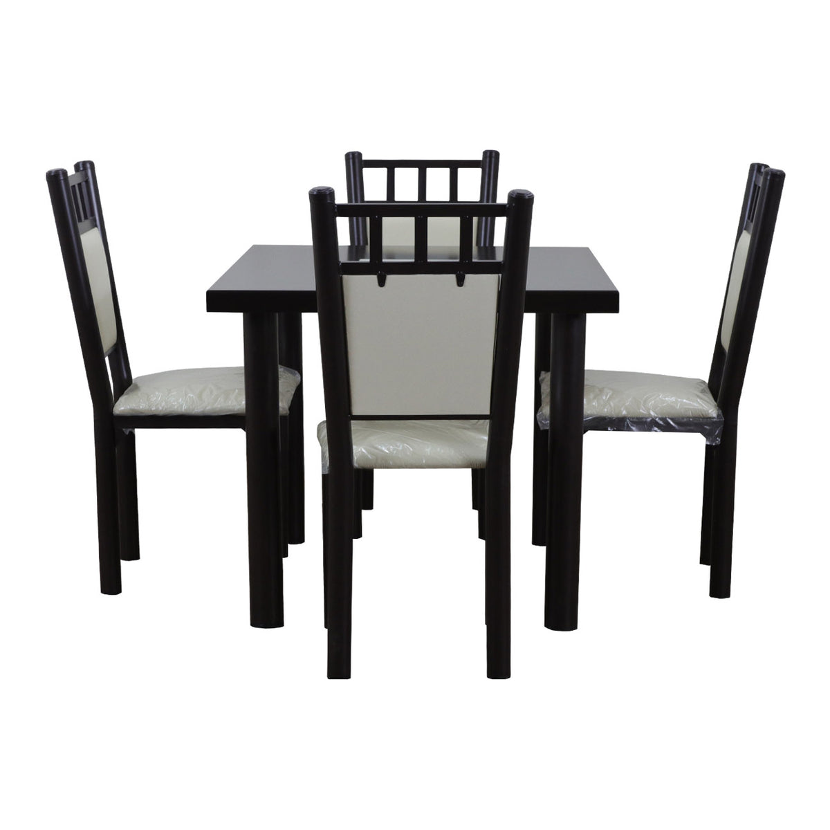 COMEDOR DE 4 SILLAS COLOR CHOCOLATE
