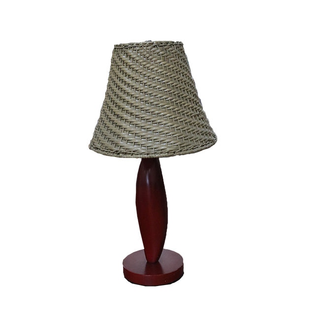 LAMPARA DE MADERA MESA CON GLOBO