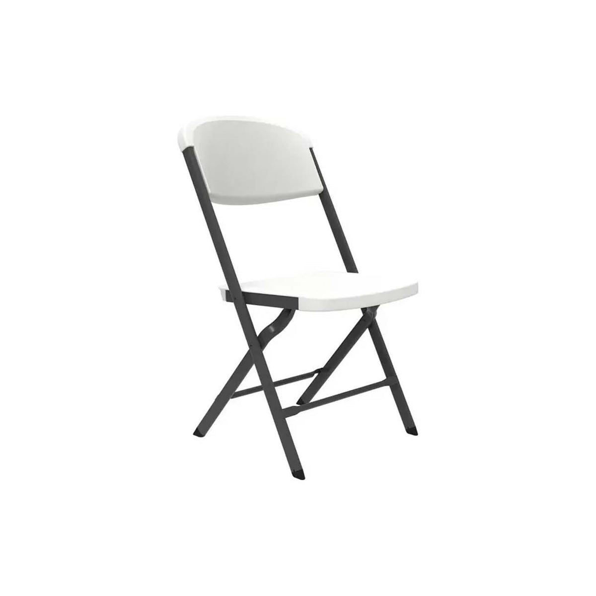 SILLA PLEGABLE DE PLASTICO COLOR BLANCO