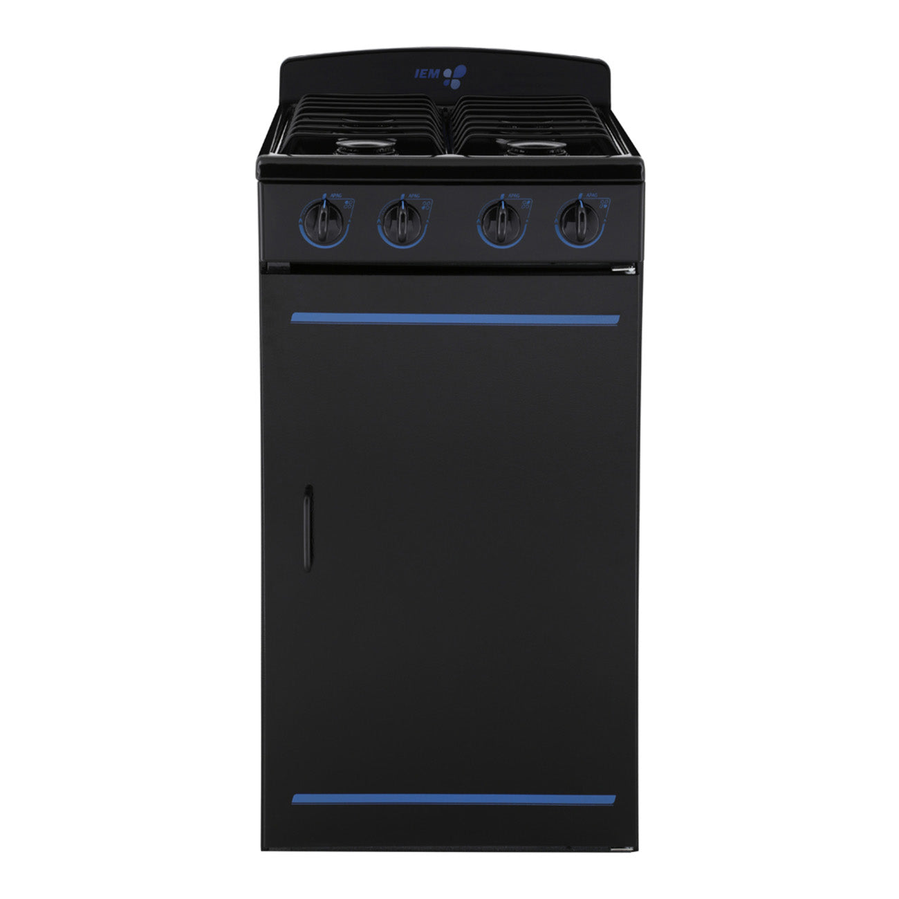Parrilla iem eco negra/ neg 20" gas gabinete