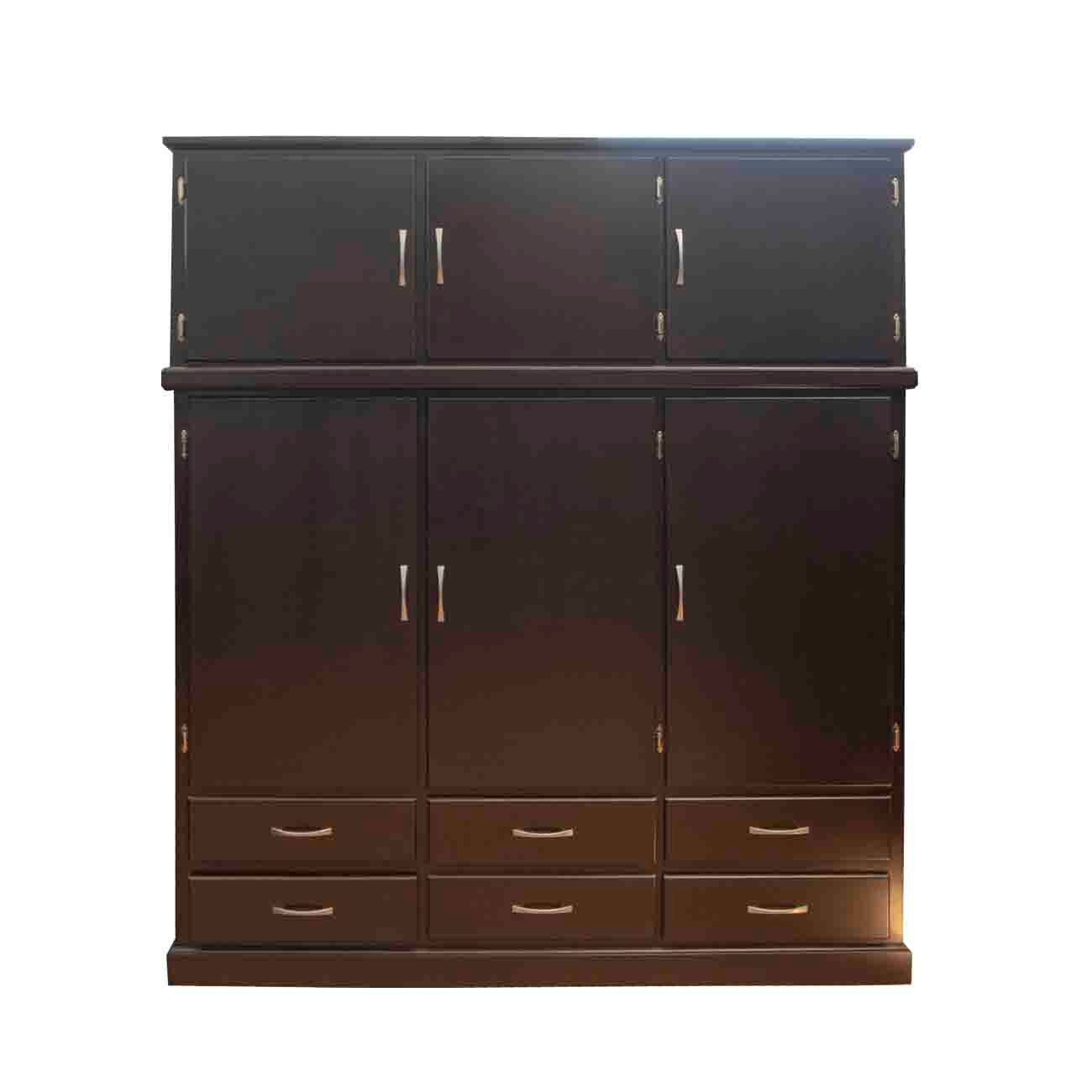 Closet Atlas de madera de 1.76 en color chocolate