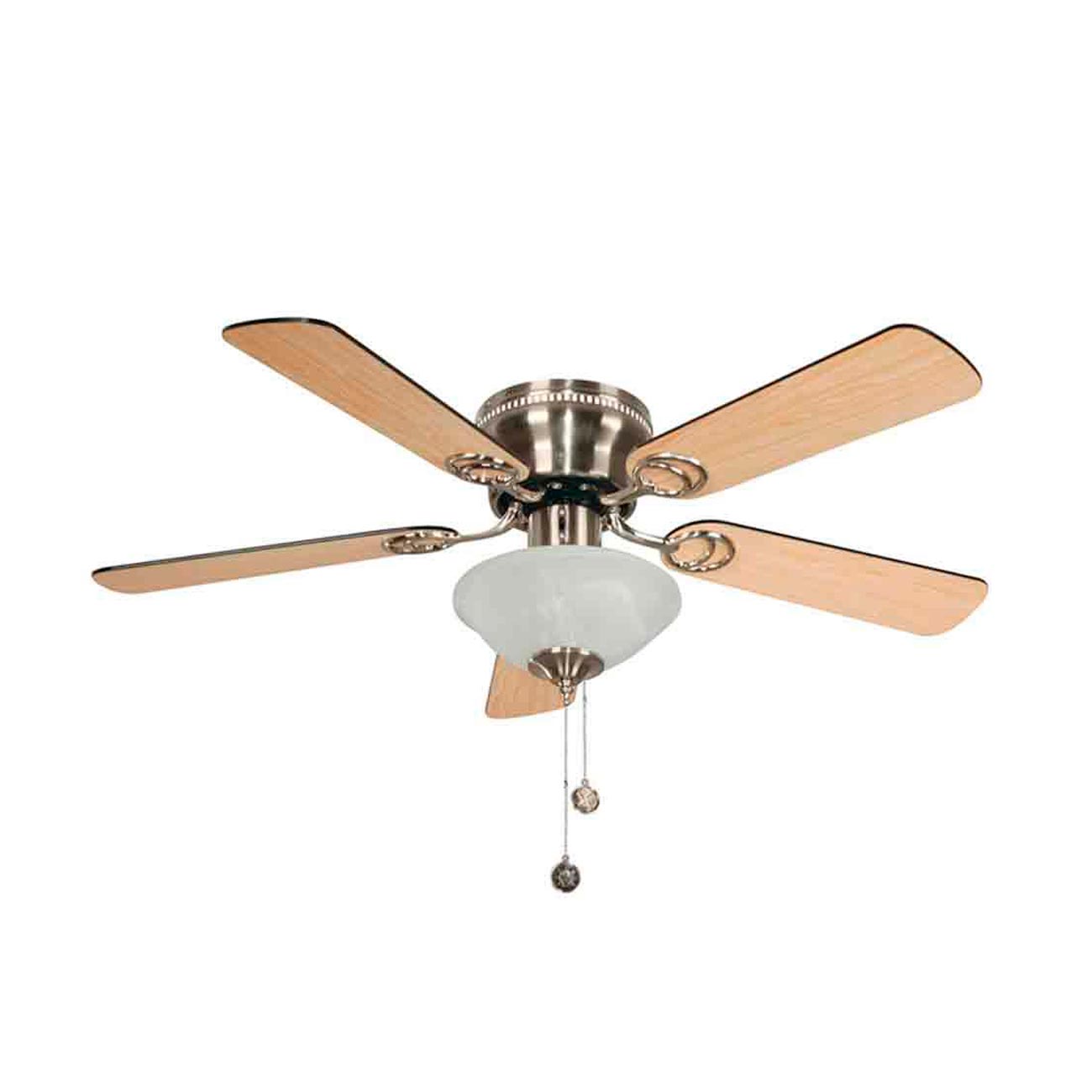 Ventilador de techo de 42" 5 aspas  color de aspa beige/chocolate