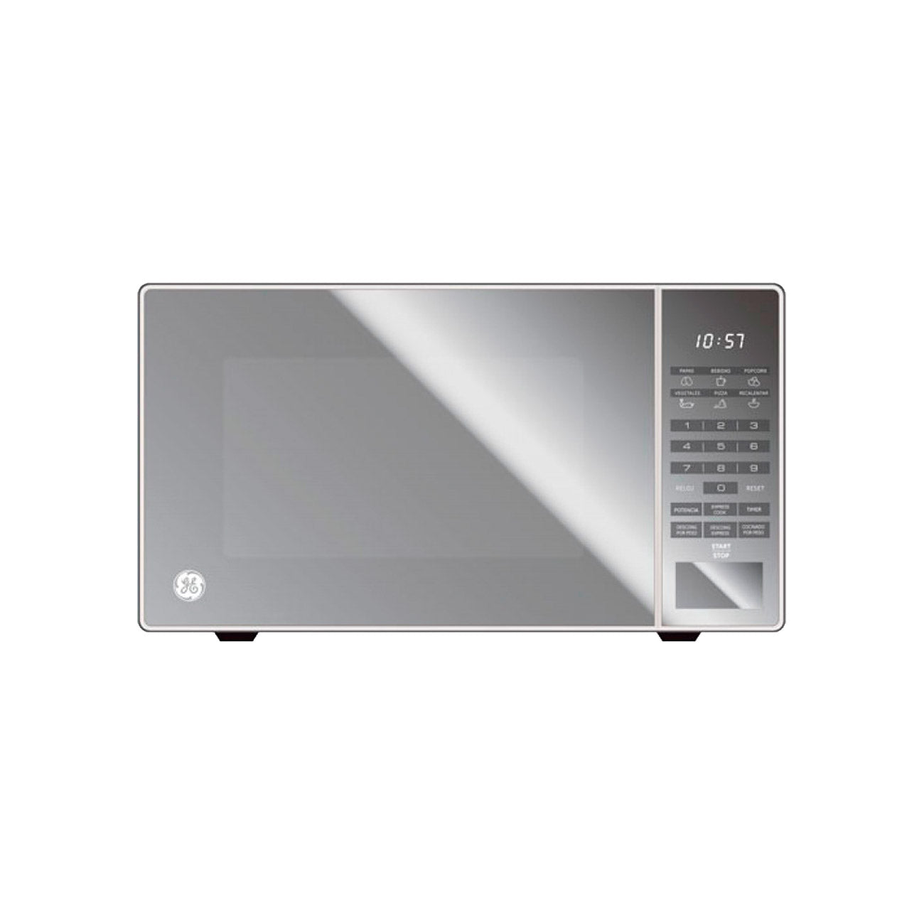 Horno de microondas g.e 1.1 p3 blanco espejo