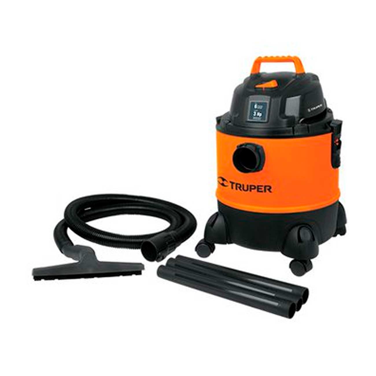 Aspiradora Truper de 6 galones líquidos y solido 3hp 120v 20 lts.