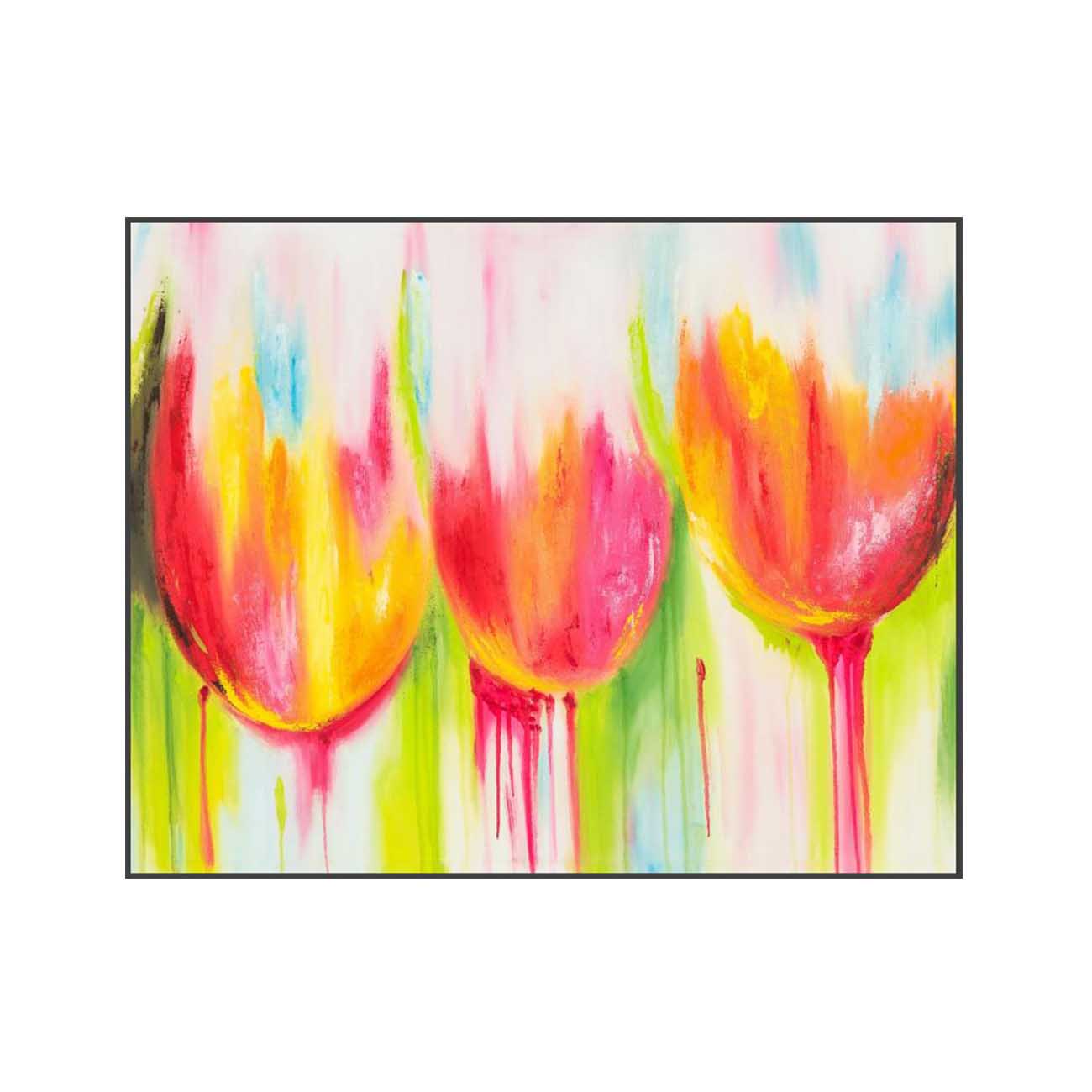 CUADRO OLEO TULIPANES CHICO