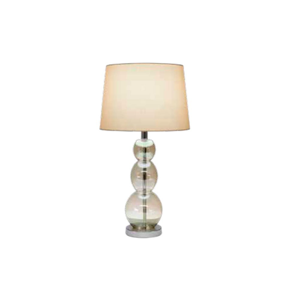 LAMPARA DE MESA COLOR CAFÉ CLARO