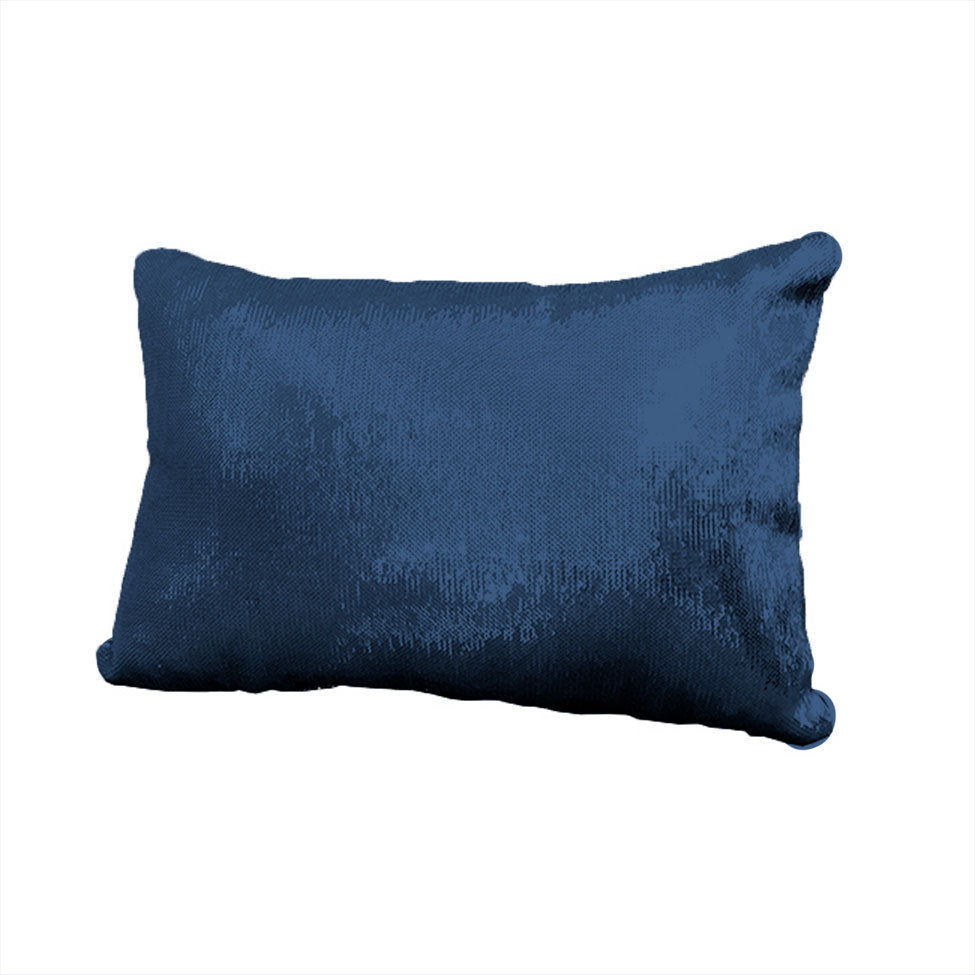 COJIN RIÑONERO LENTEJUELA AZUL MARINO